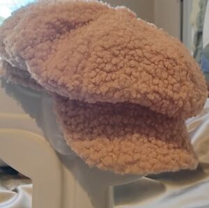 Cozy Pink Sherpa Beret